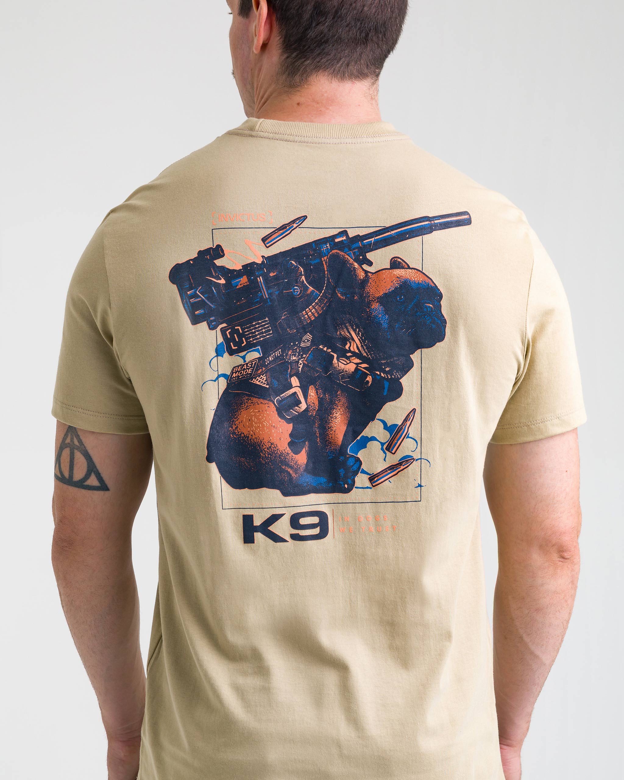 Camiseta Concept K9 Buddy 10 anos - Cáqui - INVICTUS