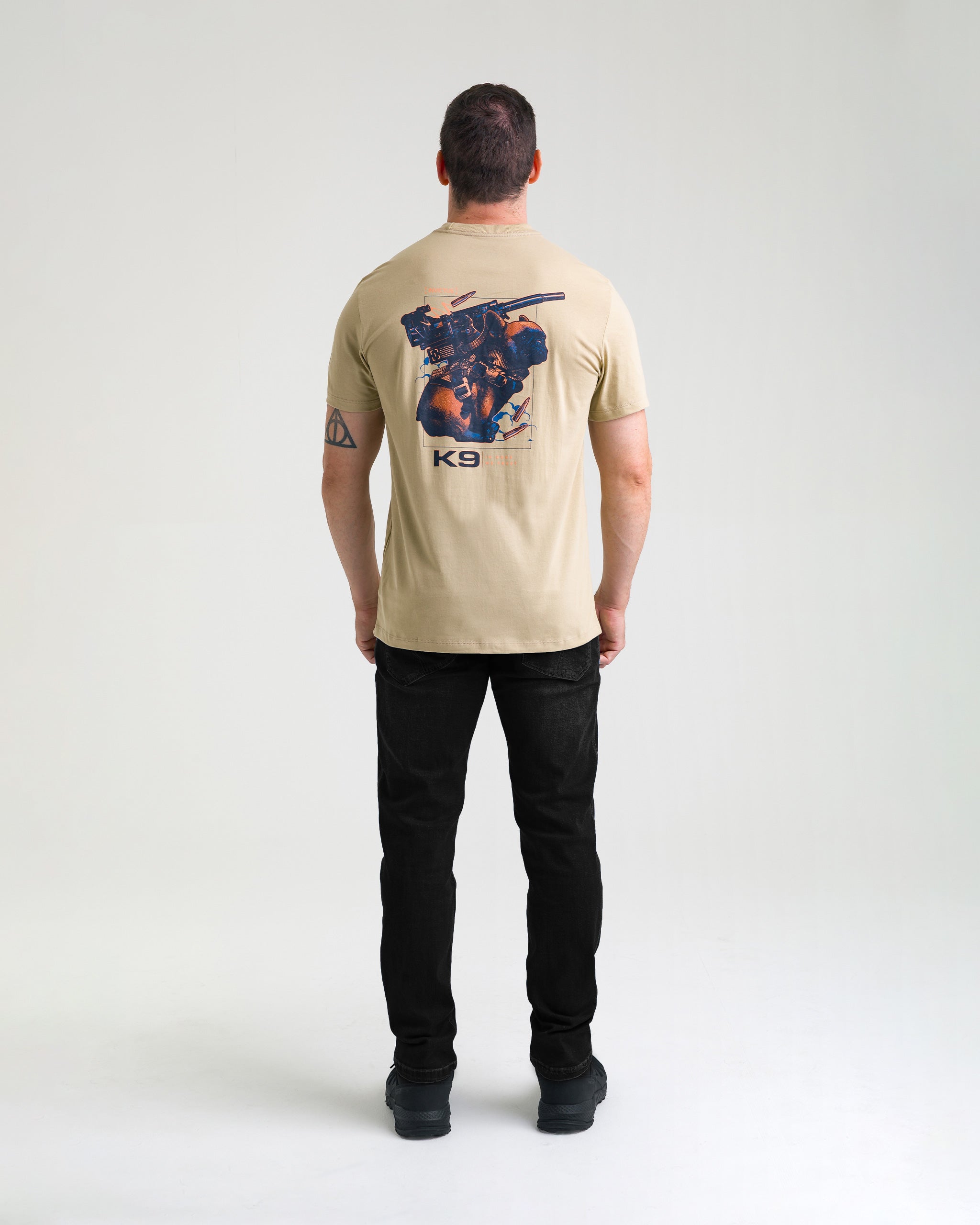Camiseta Concept K9 Buddy 10 anos - Cáqui - INVICTUS