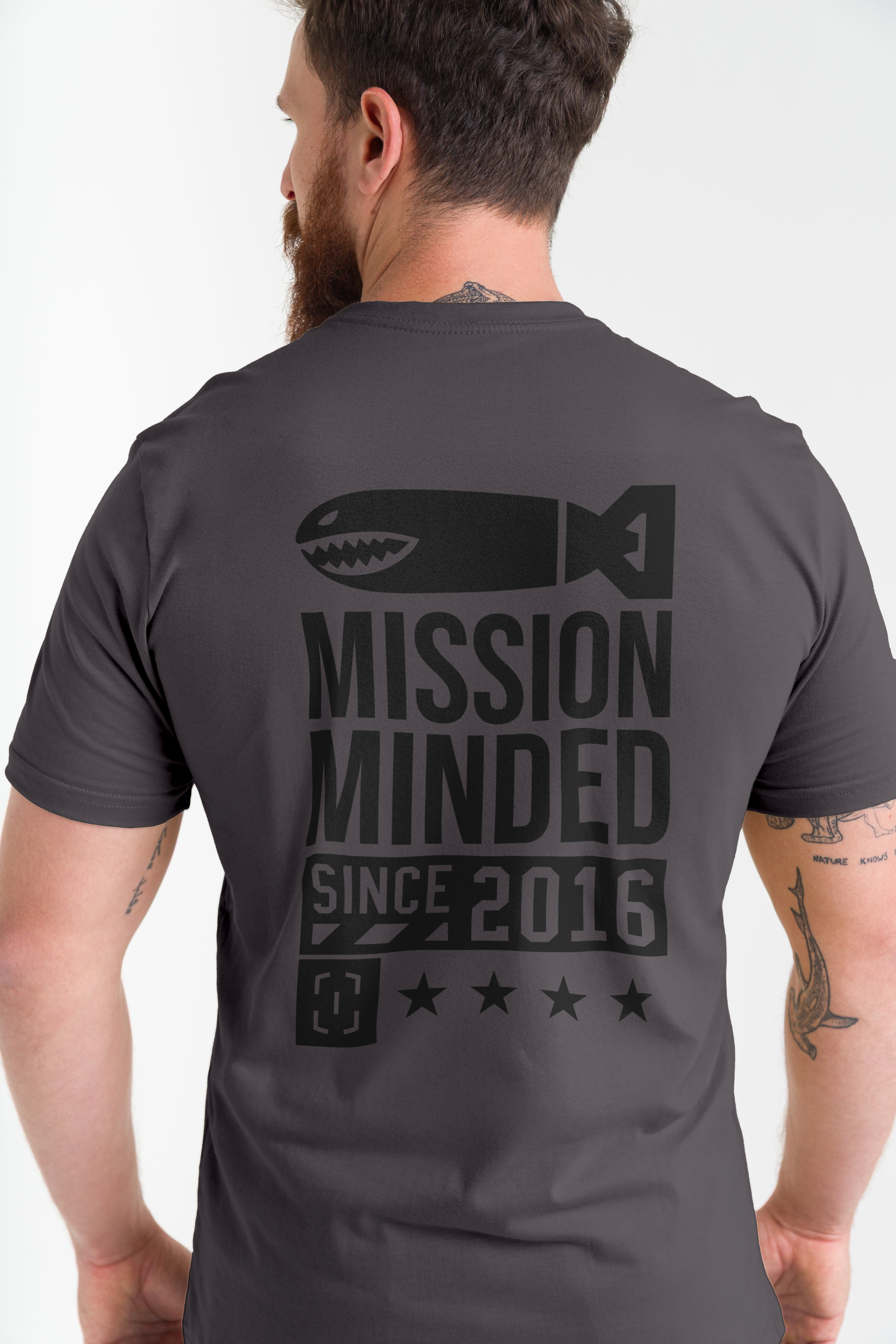 Camiseta Concept Mission Minded  - Cinza