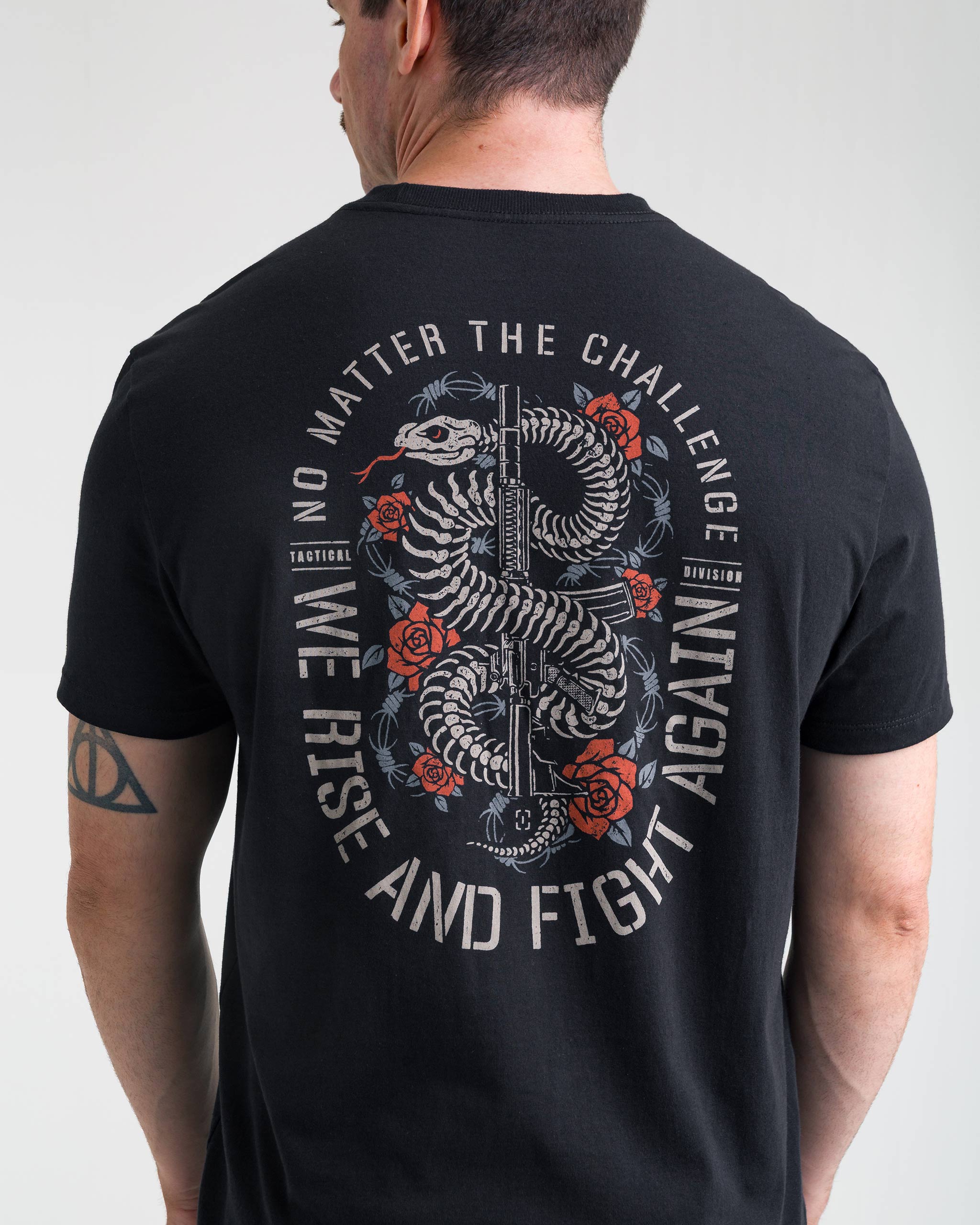 Camiseta Concept Snake Bones Masculina - Preta