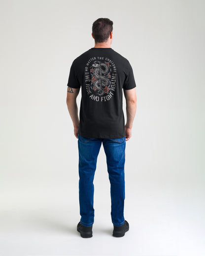 Camiseta Concept Snake Bones Masculina - Preta - INVICTUS