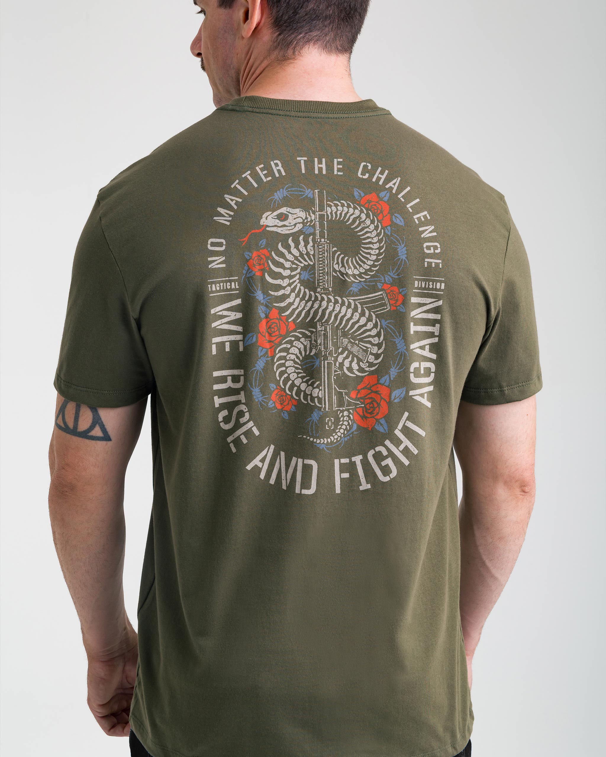 Camiseta Concept Snake Bones Masculina - Verde - INVICTUS
