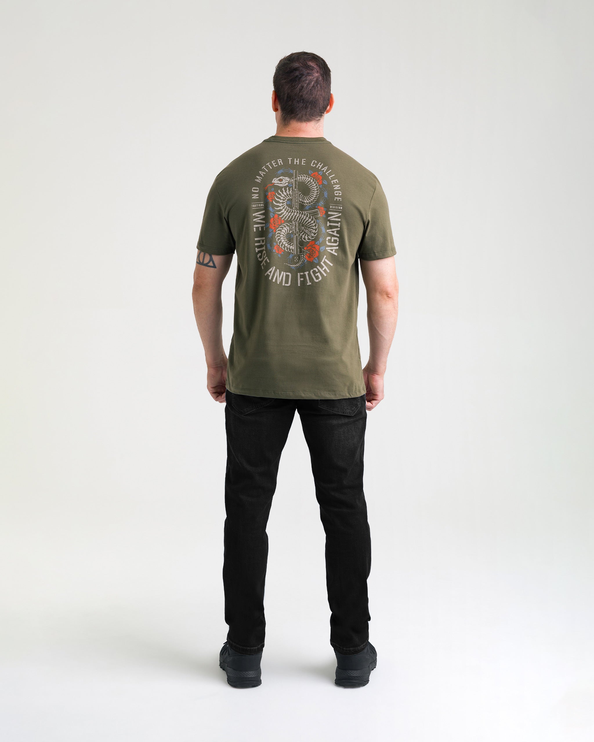 Camiseta Concept Snake Bones Masculina - Verde - INVICTUS
