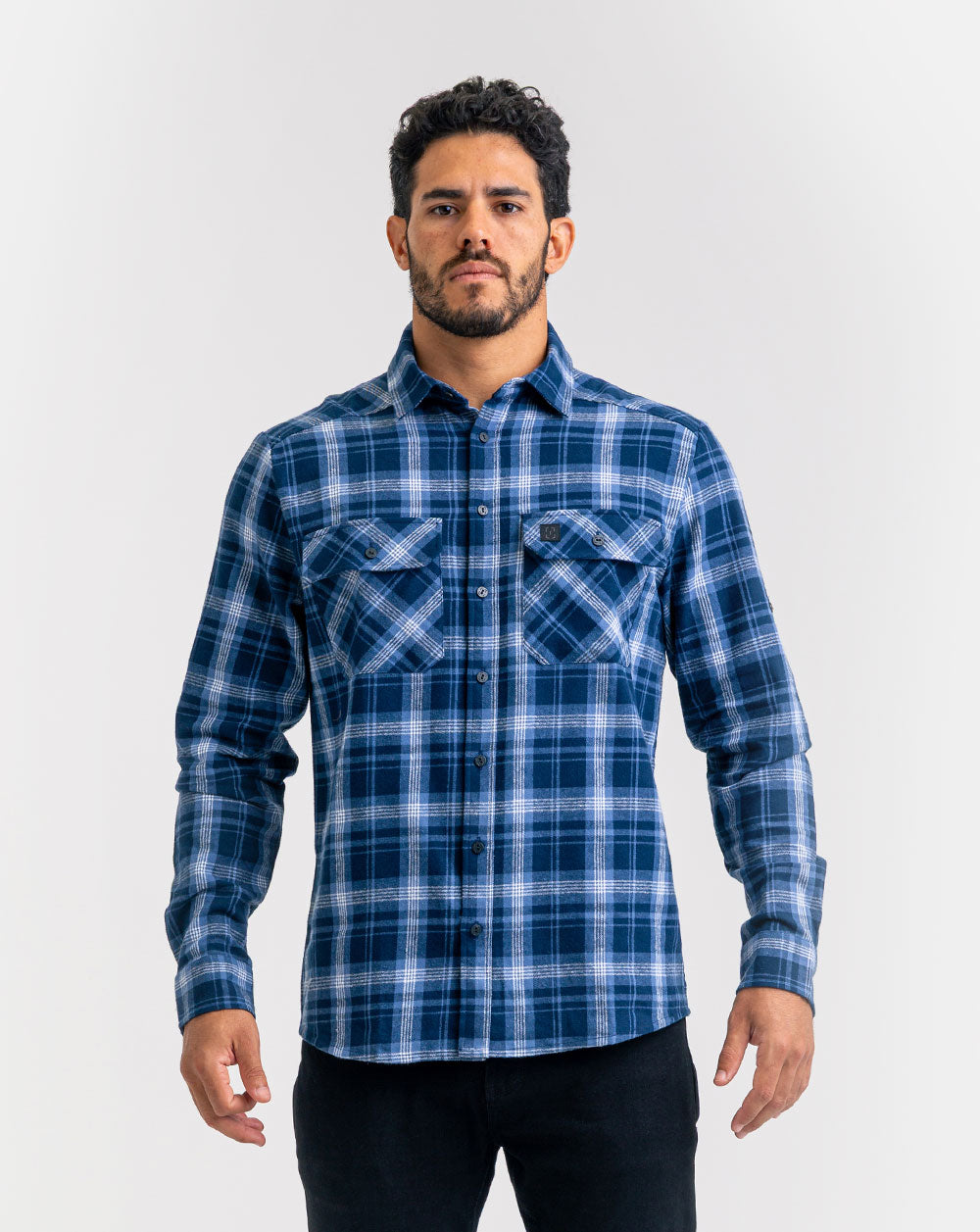 Camisa Lumberjack Relief - Azul