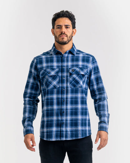 Camisa Lumberjack Relief - Azul
