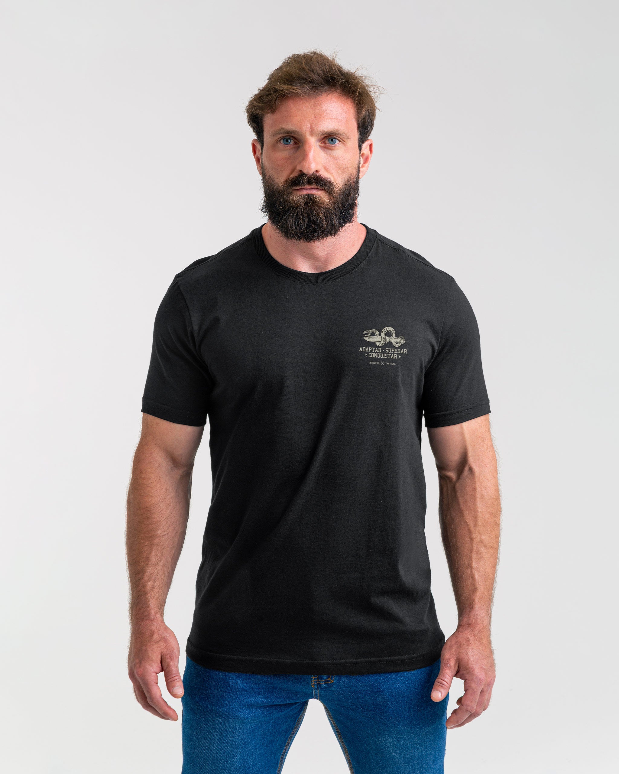 Camiseta Concept Conquer Snake - Preto