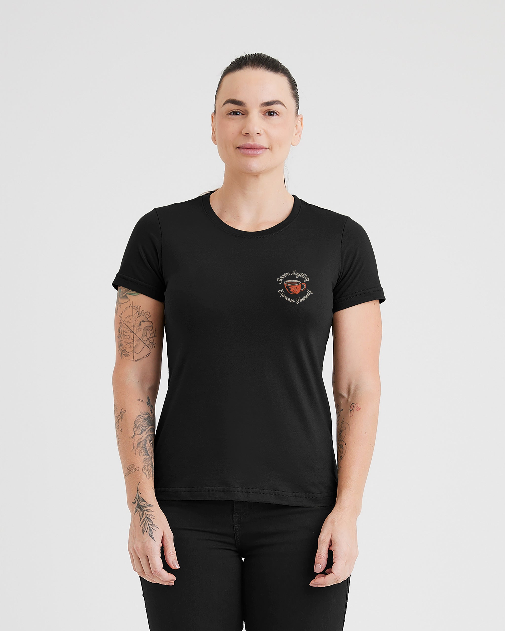 Camiseta Concept Expresso Yourself Feminina - Preta - INVICTUS