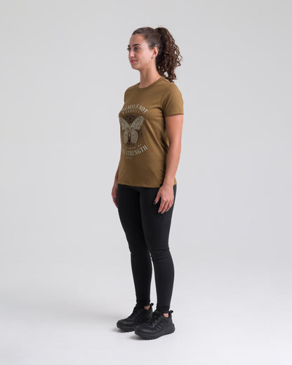 Camiseta Concept Stillness Feminina - Marrom