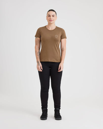 Camiseta Concept Feral Focus Feminina - Marrom - INVICTUS