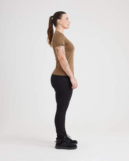 Camiseta Concept Feral Focus Feminina - Marrom - INVICTUS