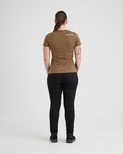 Camiseta Concept Feral Focus Feminina - Marrom - INVICTUS