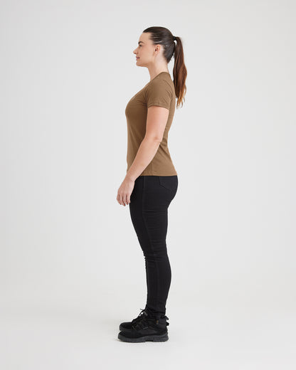 Camiseta Concept Feral Focus Feminina - Marrom - INVICTUS