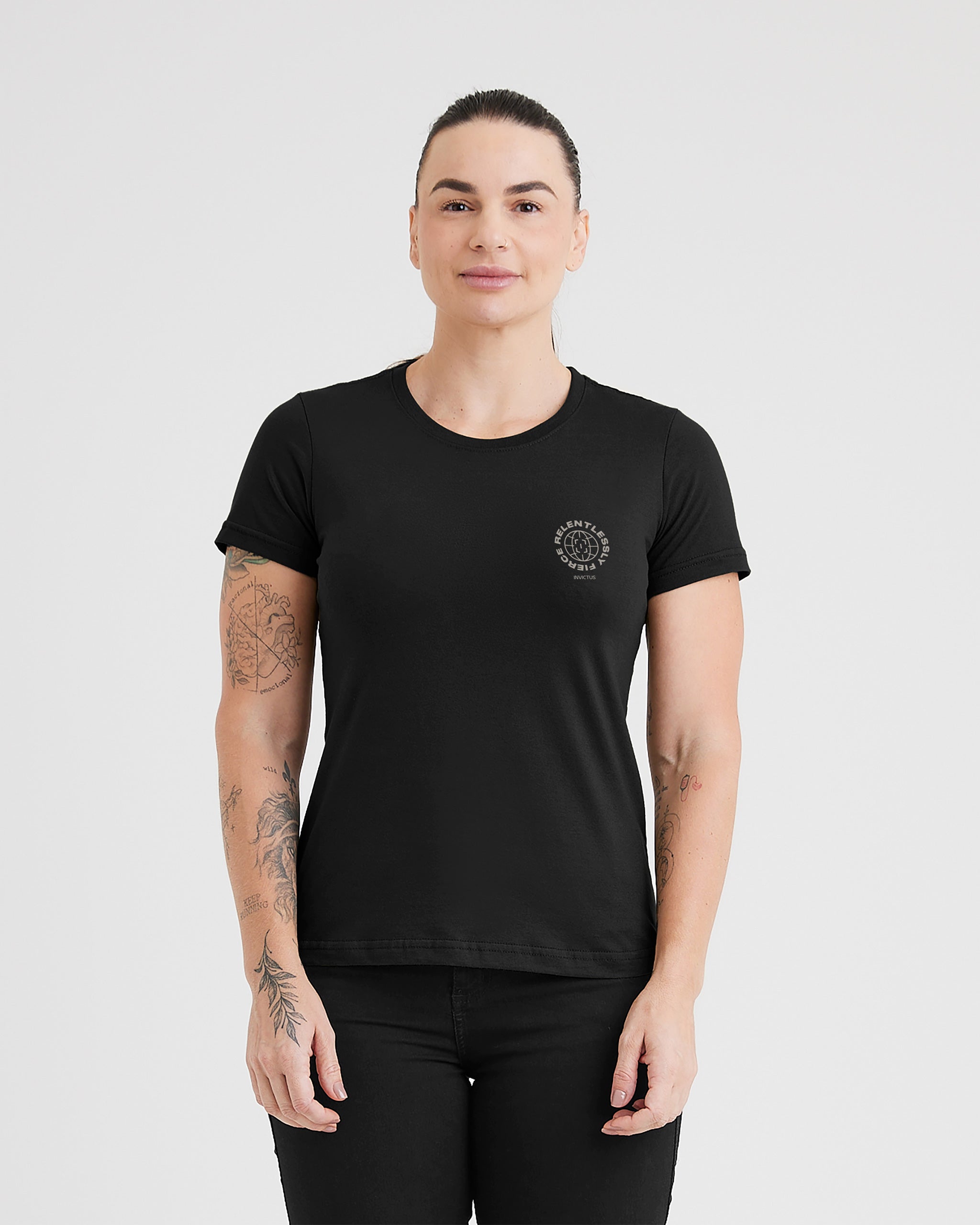 Camiseta Concept Feral Focus Feminina - Preta - INVICTUS