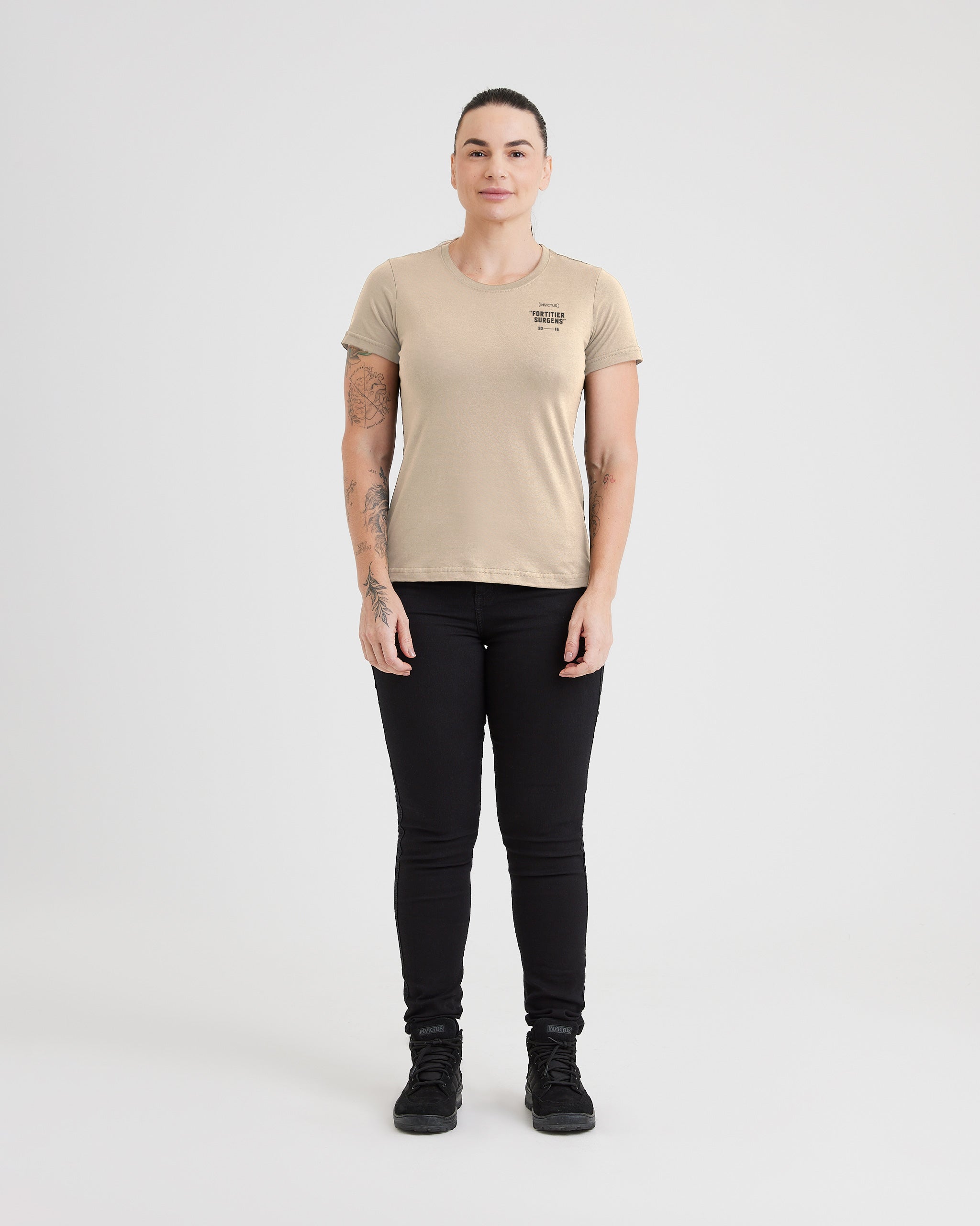 Camiseta Concept Free Bird Feminina - Caqui