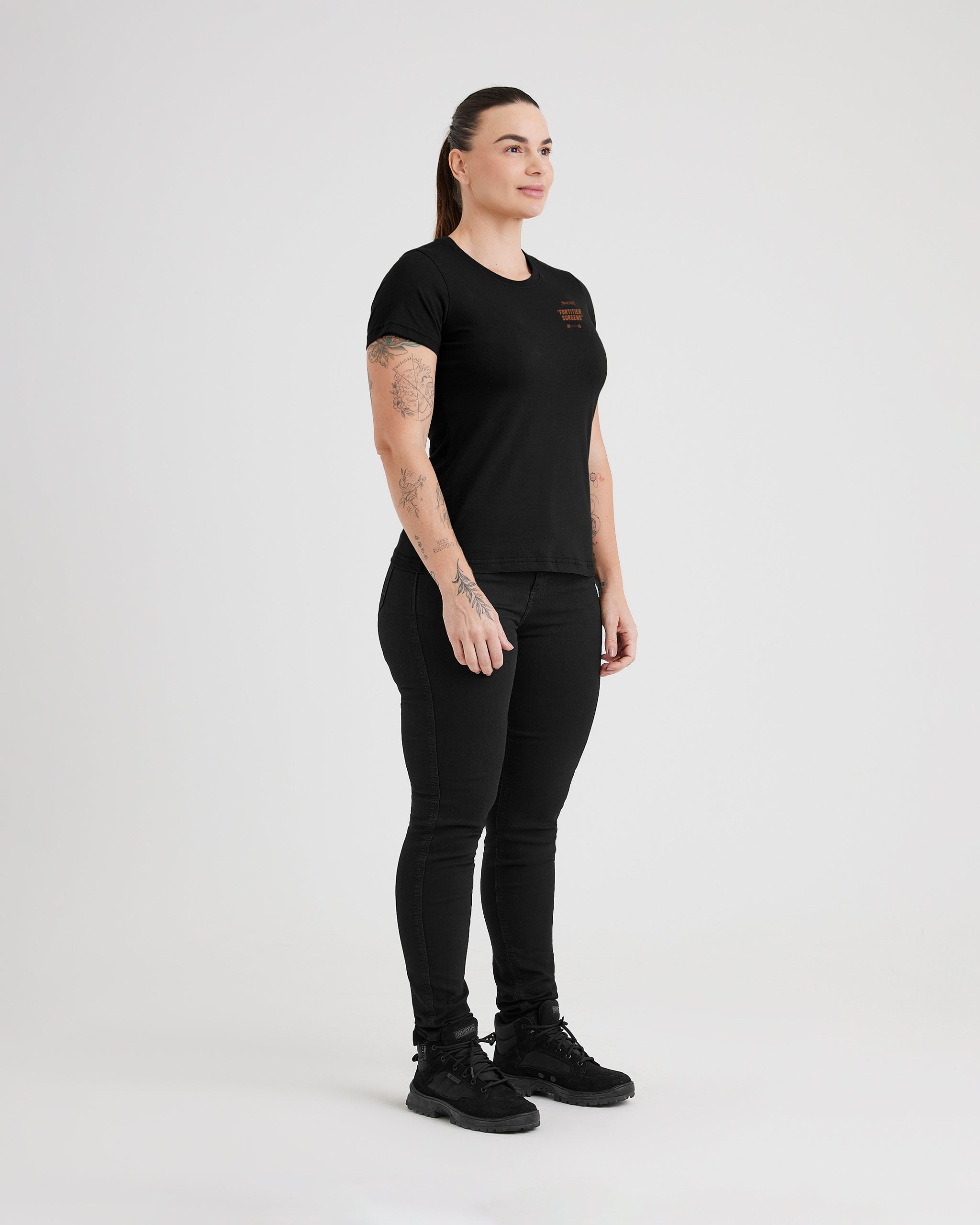Camiseta Concept Free Bird Feminina - Preta - INVICTUS