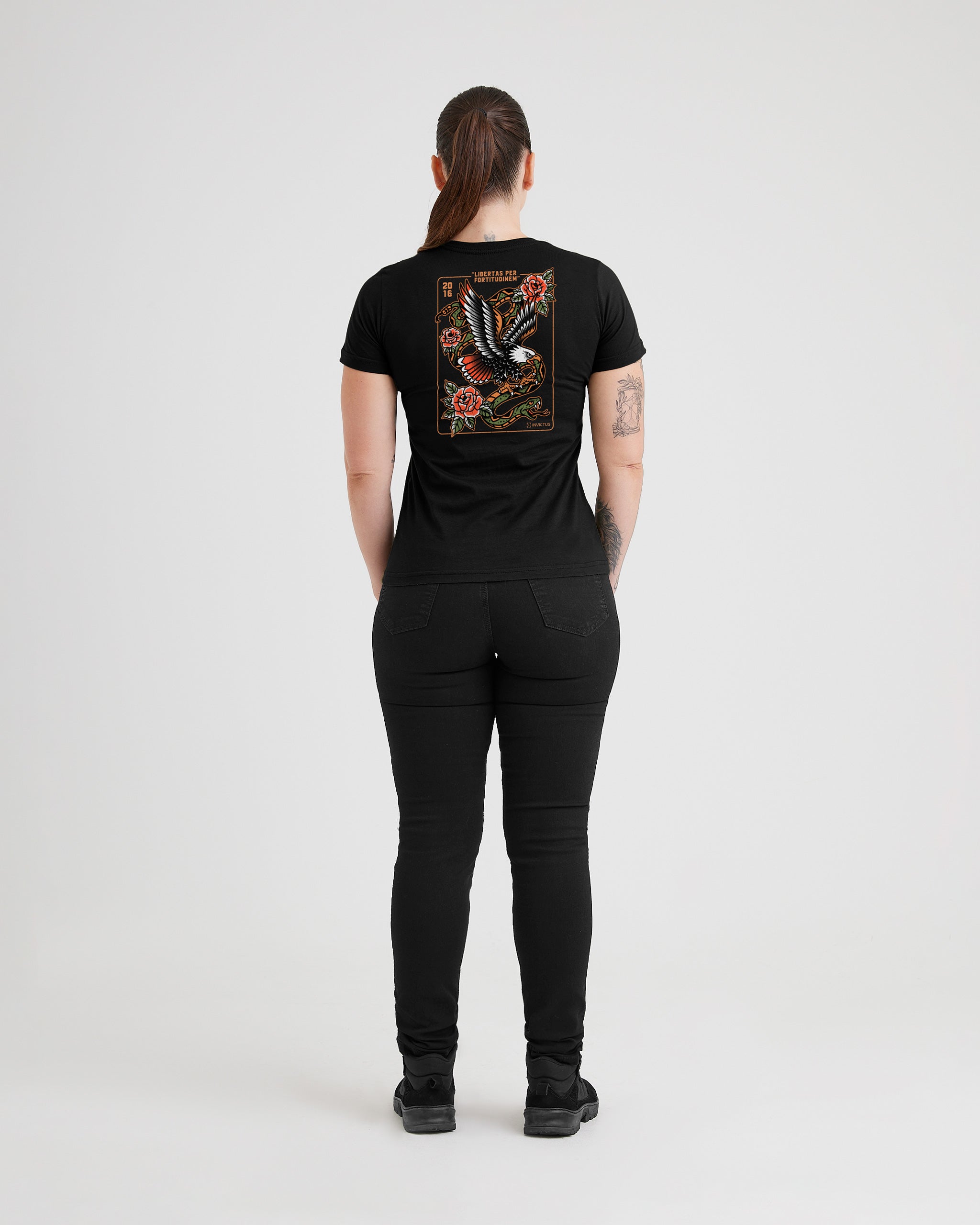 Camiseta Concept Free Bird Feminina - Preta - INVICTUS