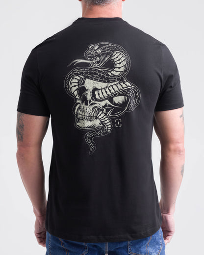Camiseta Concept Snake In Command Masculina - Preta