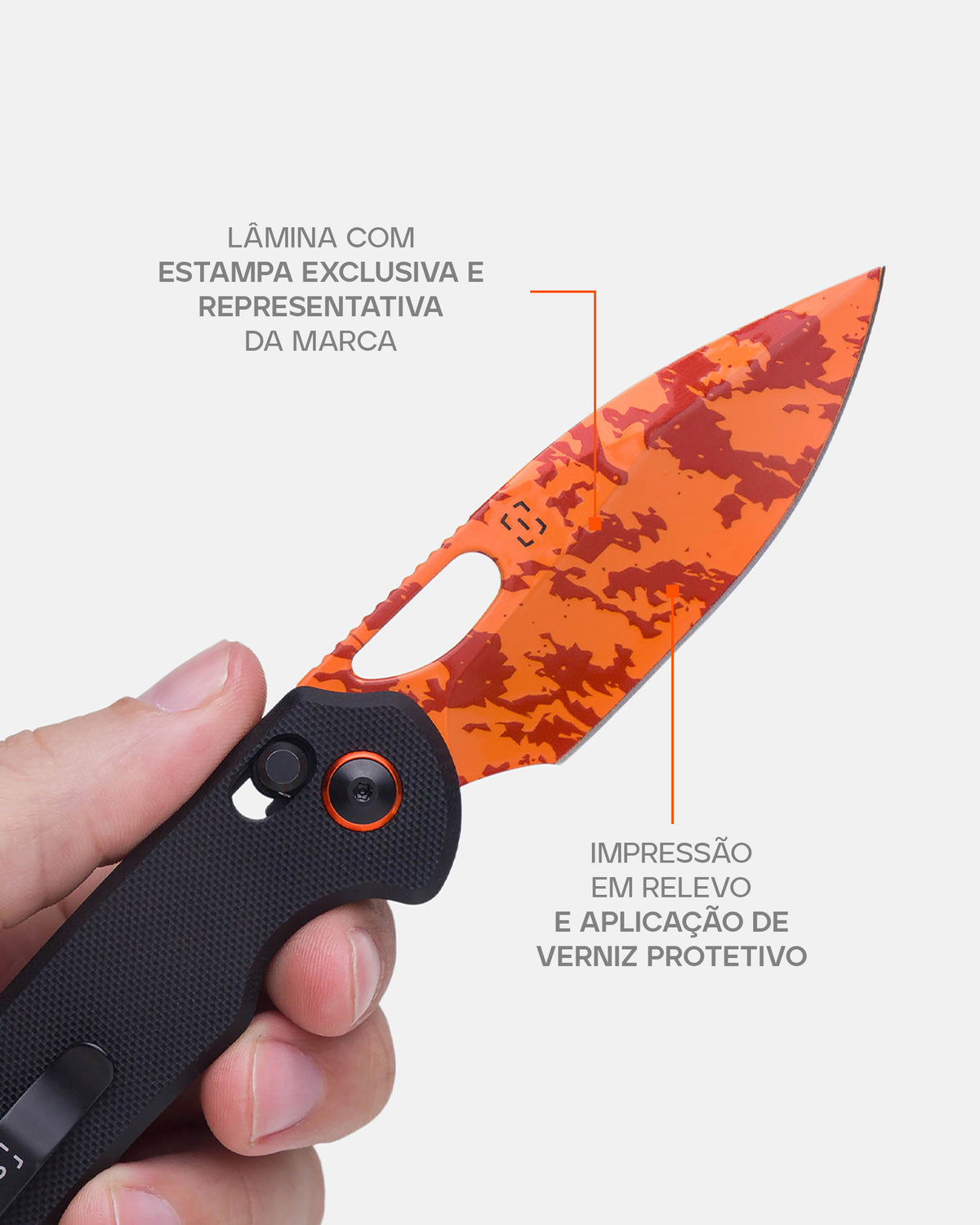 Canivete Loyal Legacy Series - Preto e Laranja