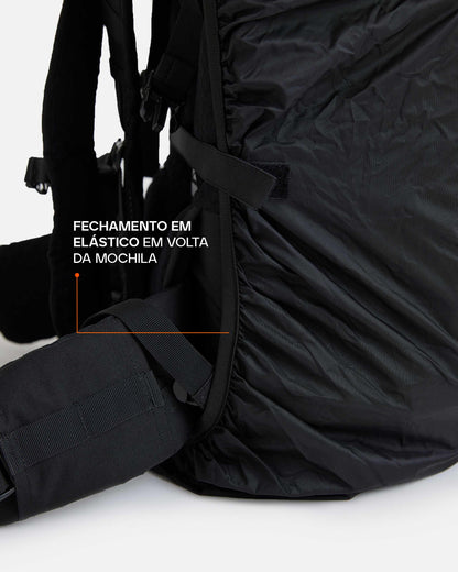 Capa de Chuva Drypack para Mochila 40L a 60L - Preta