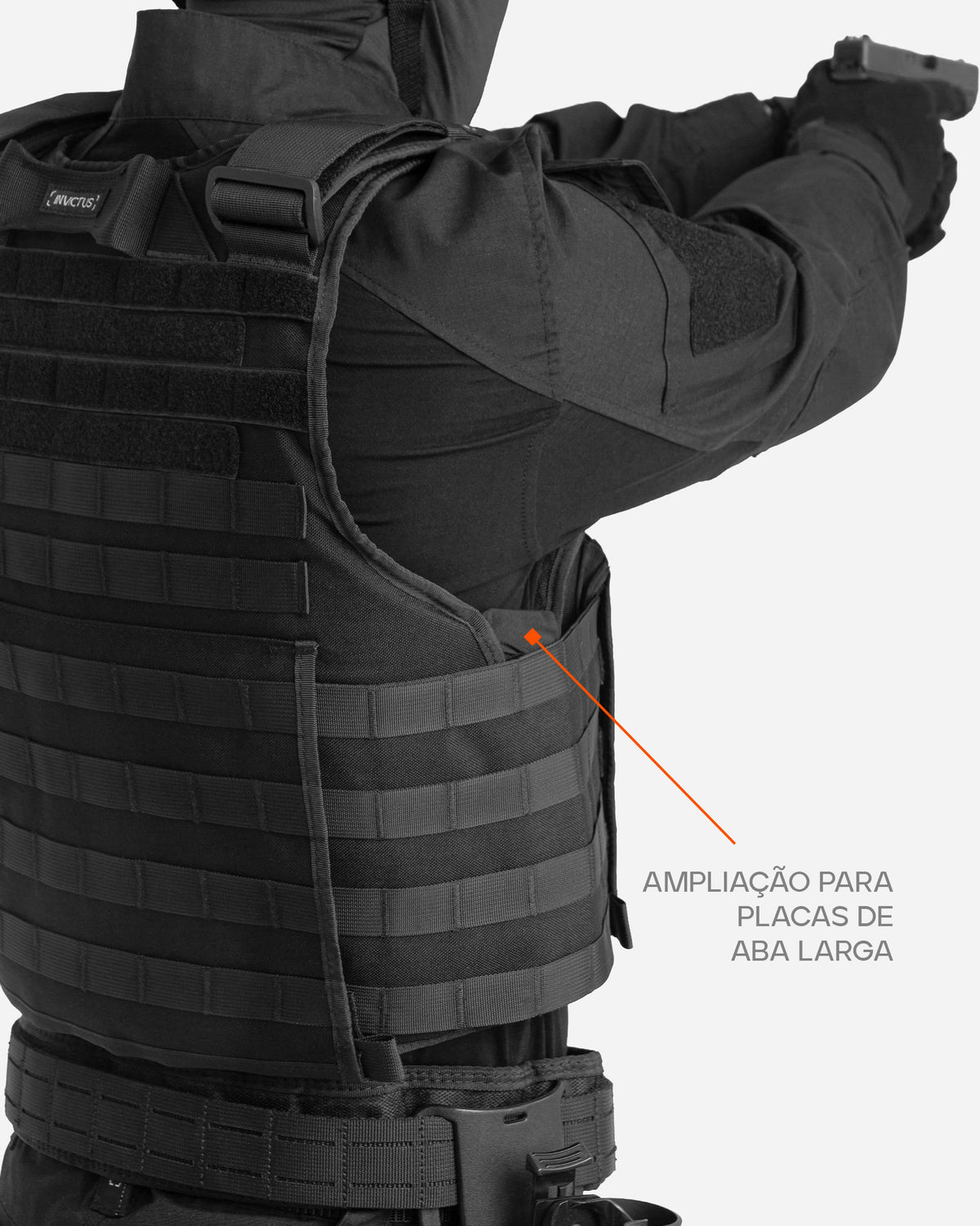 Capa de Colete Vulcano 3.0 - Preta