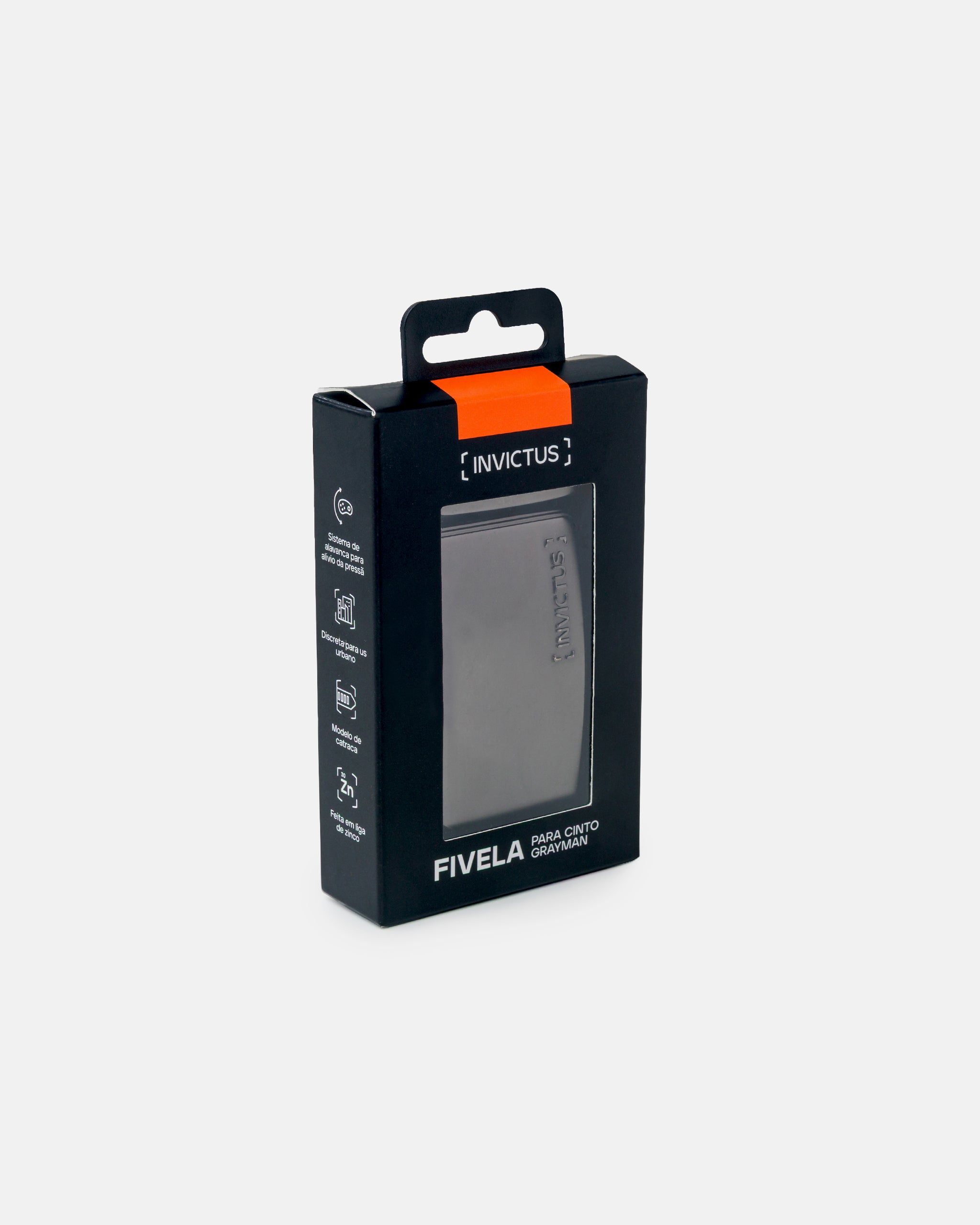 Fivela Flat para Cinto Grayman - Chumbo