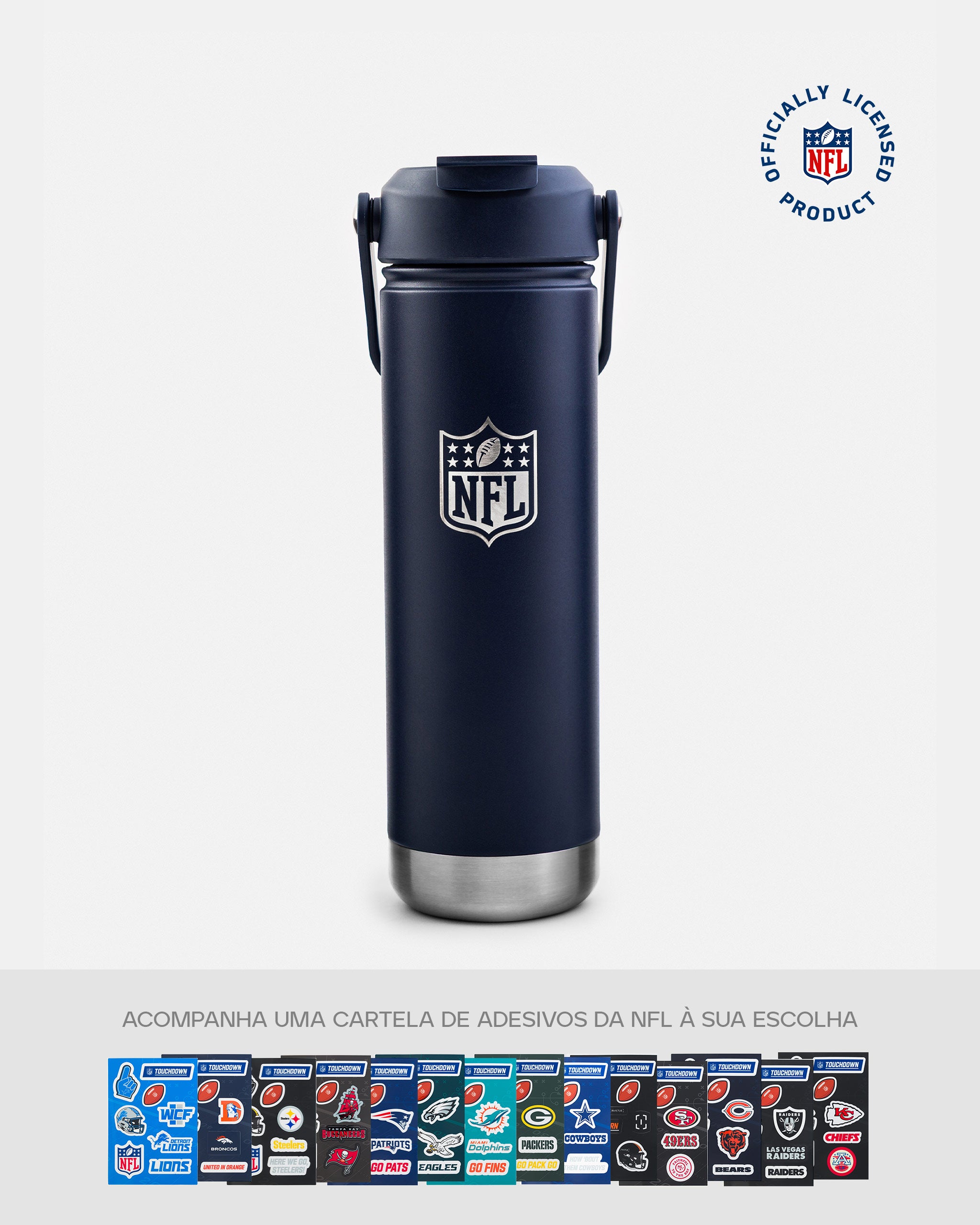 Garrafa Fieldborn NFL - Azul Marinho