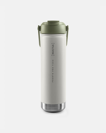 Garrafa Térmica Fieldborn 768 ml - Verde e Tan