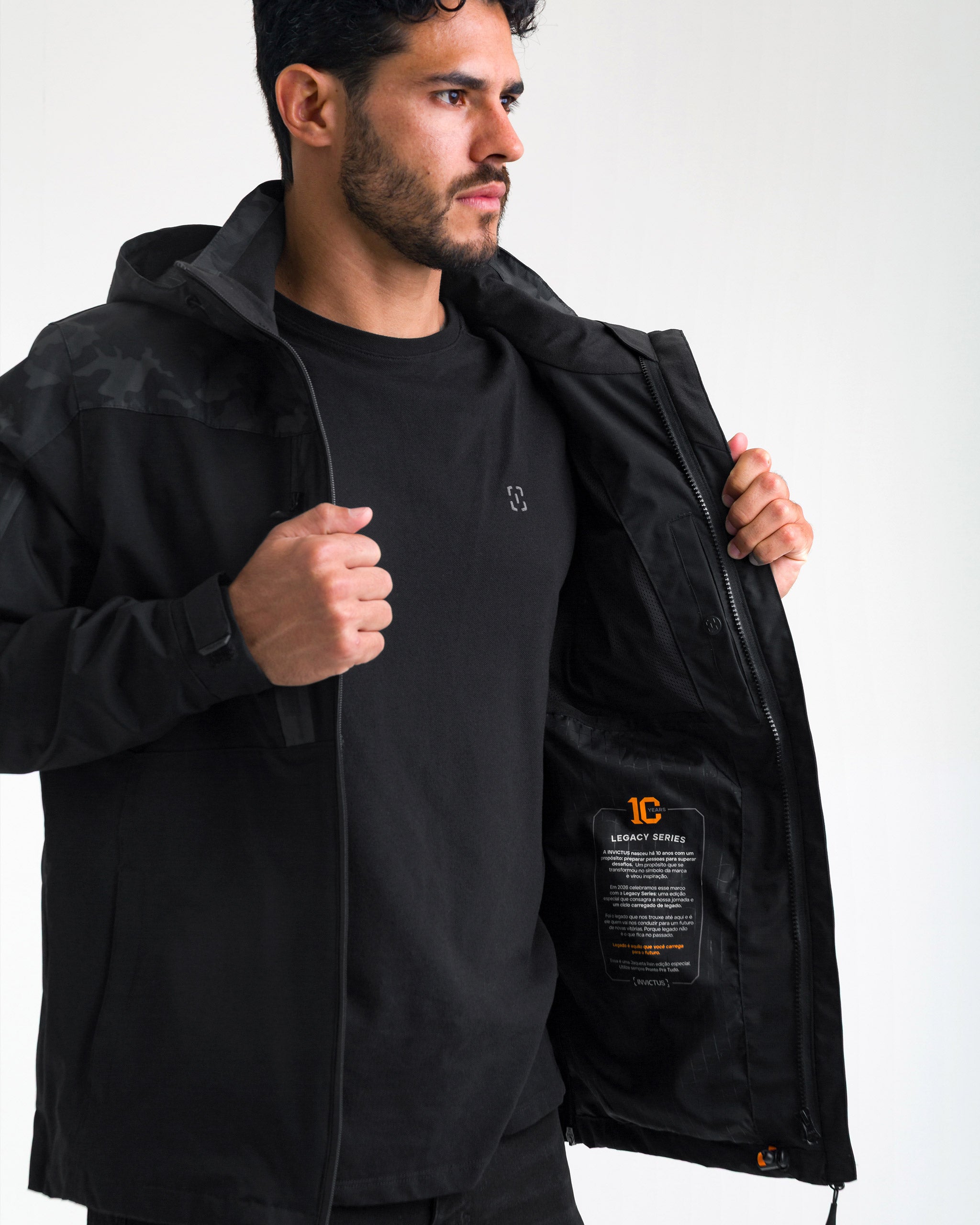 Jaqueta Rain 10 anos - Warskin Black