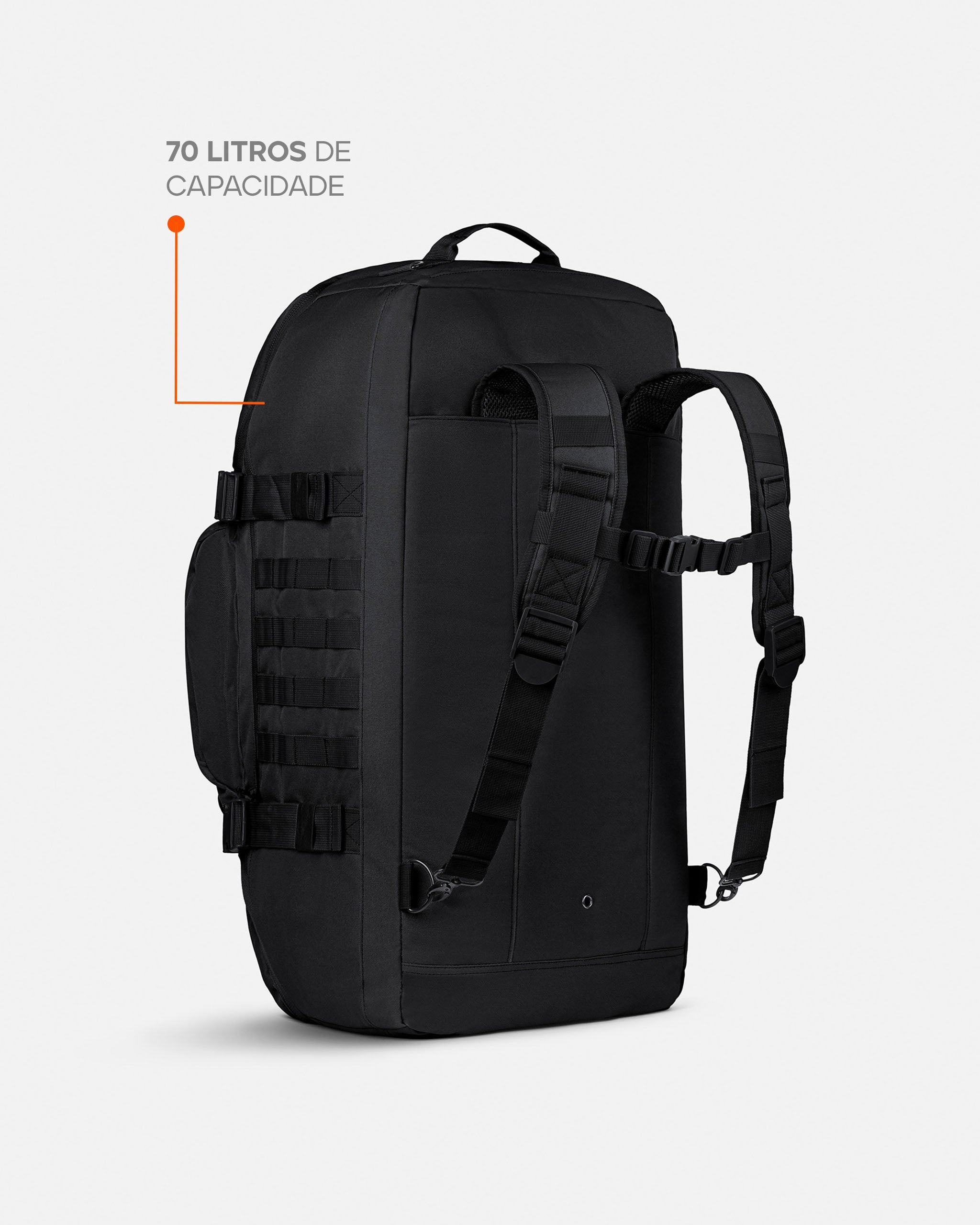 Mala/Mochila Expedition 2.0 70L - Preta