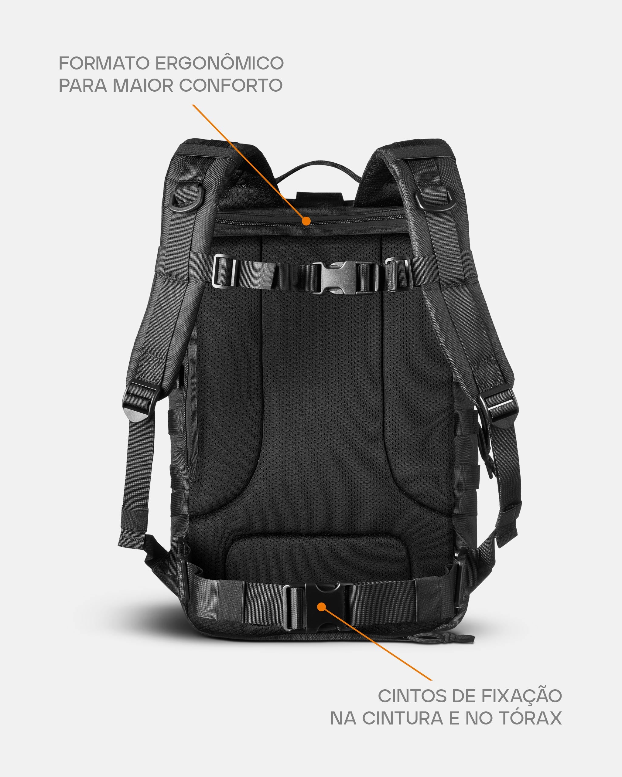 Mochila Assault Urban 35L - Preta