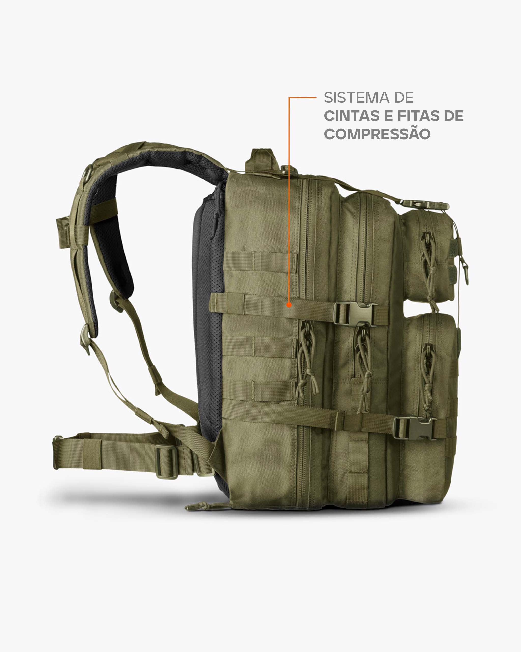 Mochila Assault Urban 35L - Verde Oliva