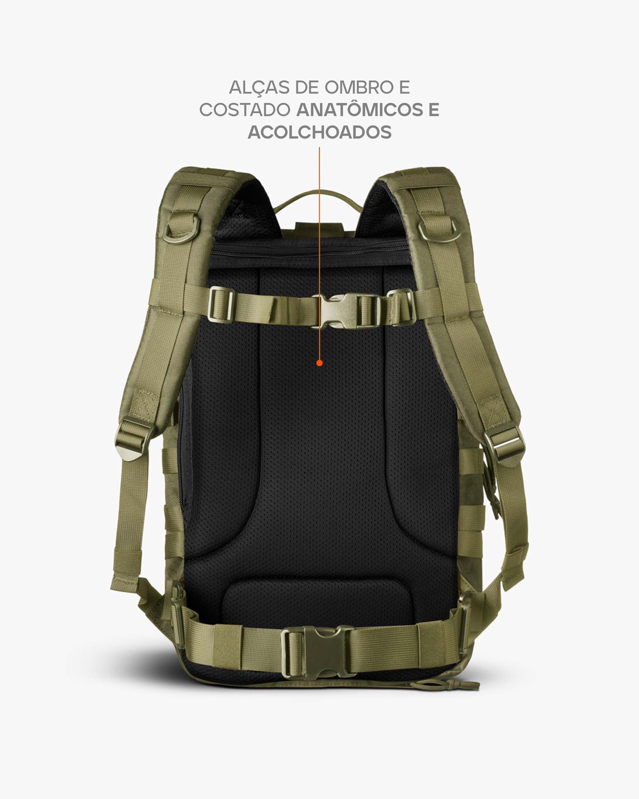 Mochila Assault Urban 35L - Verde Oliva
