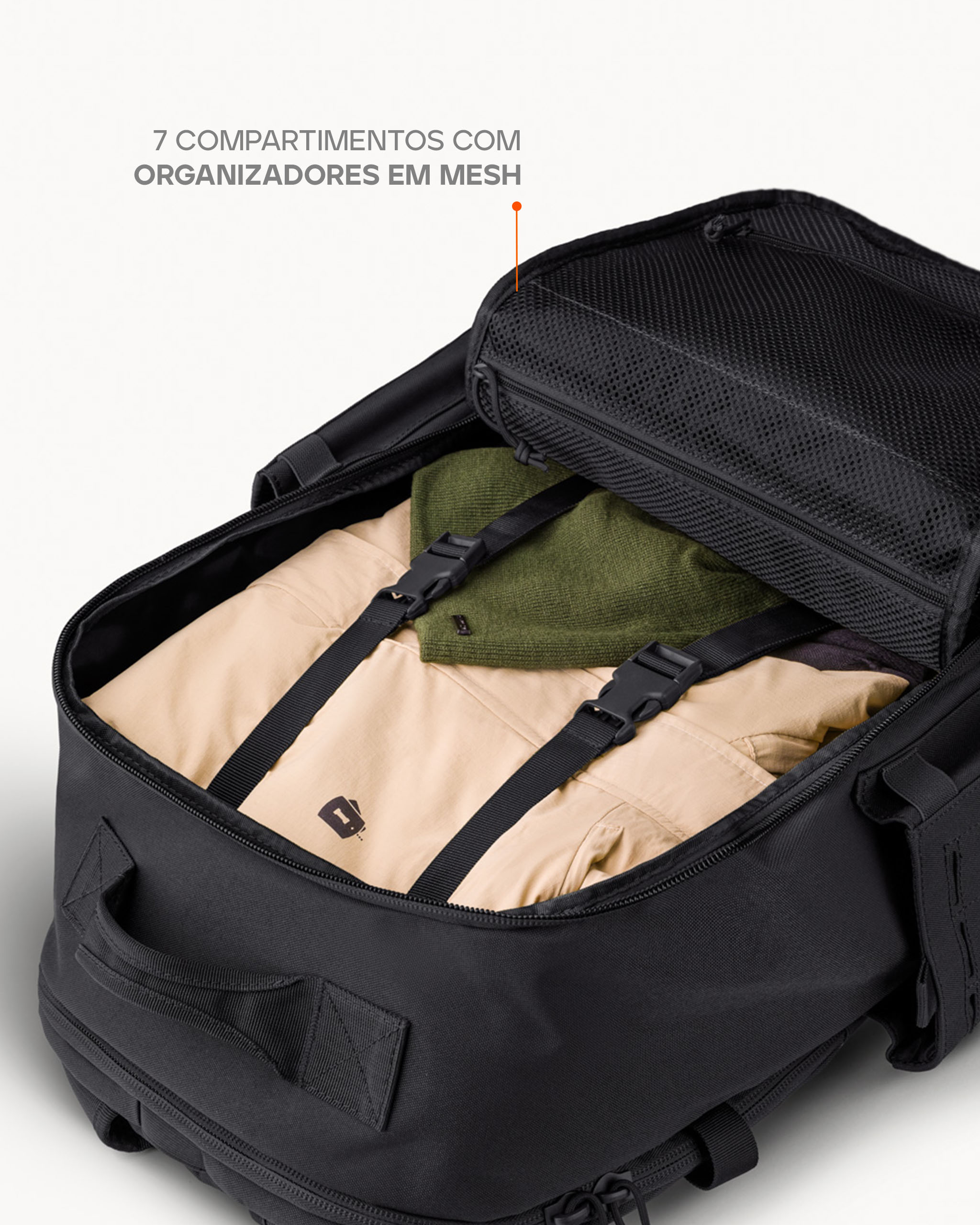 Mochila Commander 2.0 50L - Preta