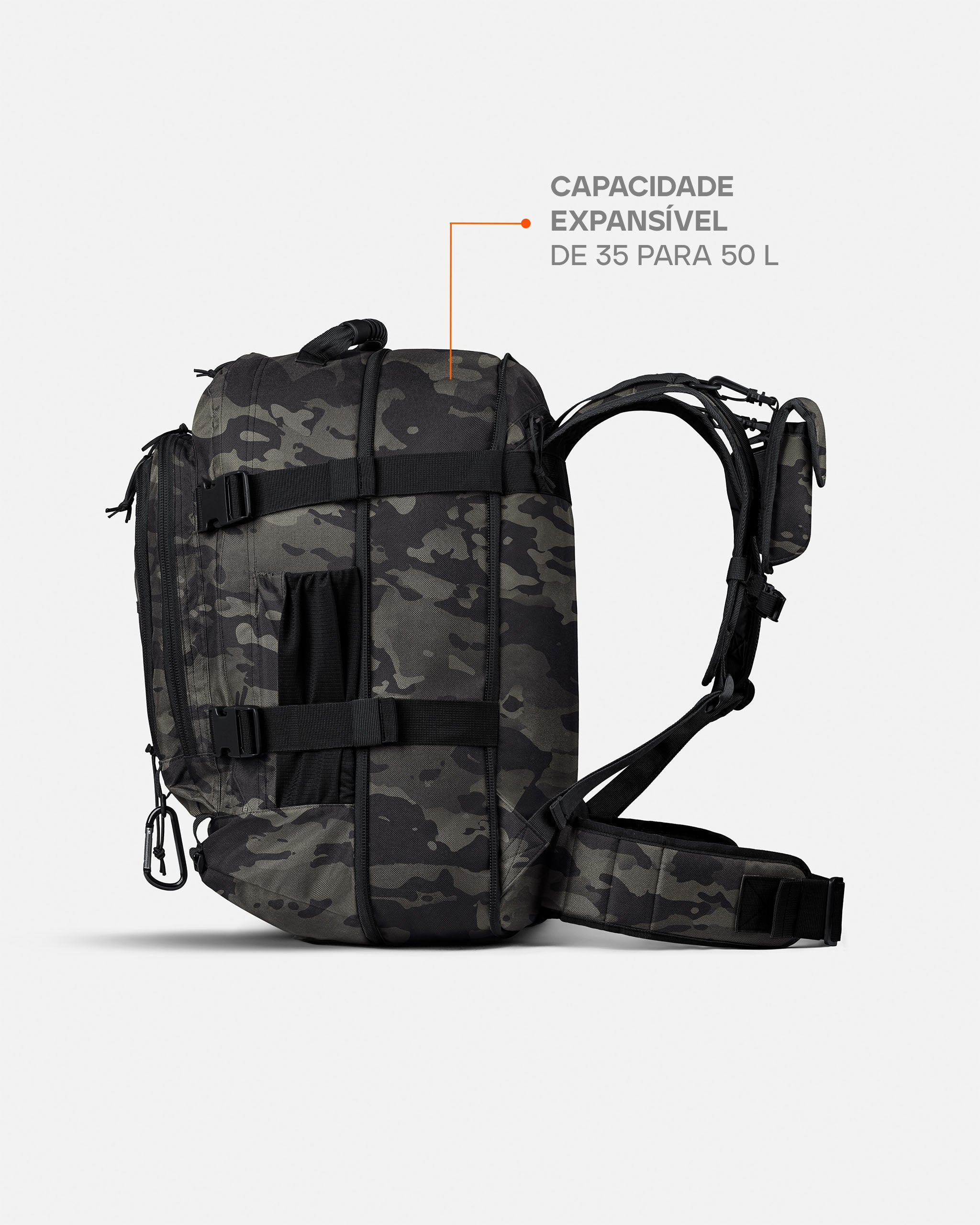Mochila Duster 2.0 35L - Warskin Black