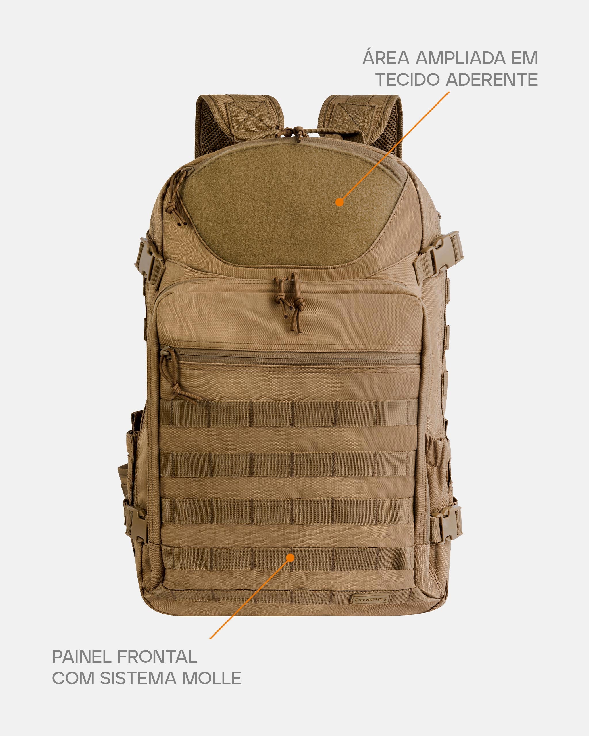 Mochila Mission 2.0 INVICTUS - Coyote | 600D MOLLE