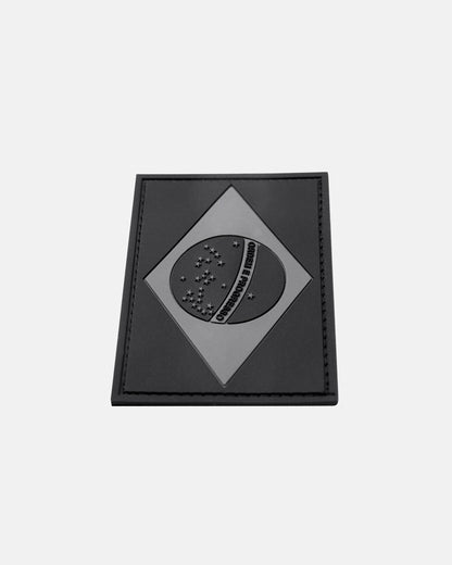 Patch Bandeira do Brasil - Preto e Cinza