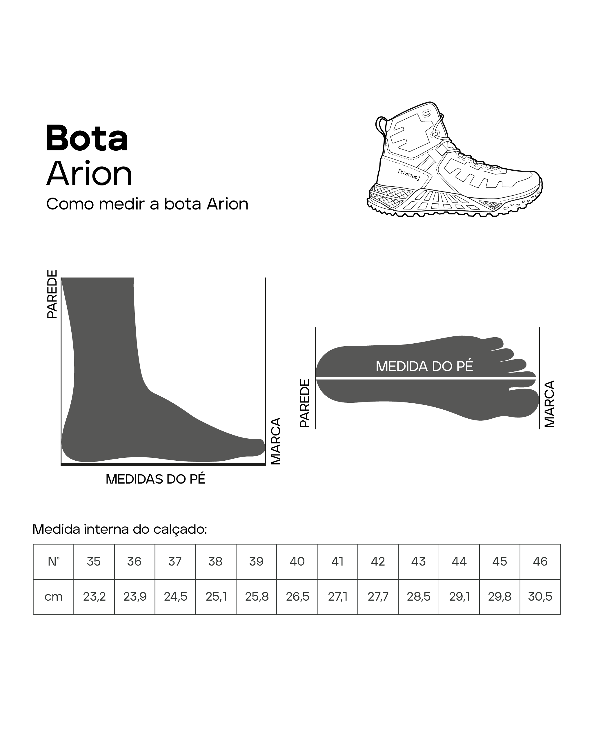 Bota Arion 1.0 - Preta