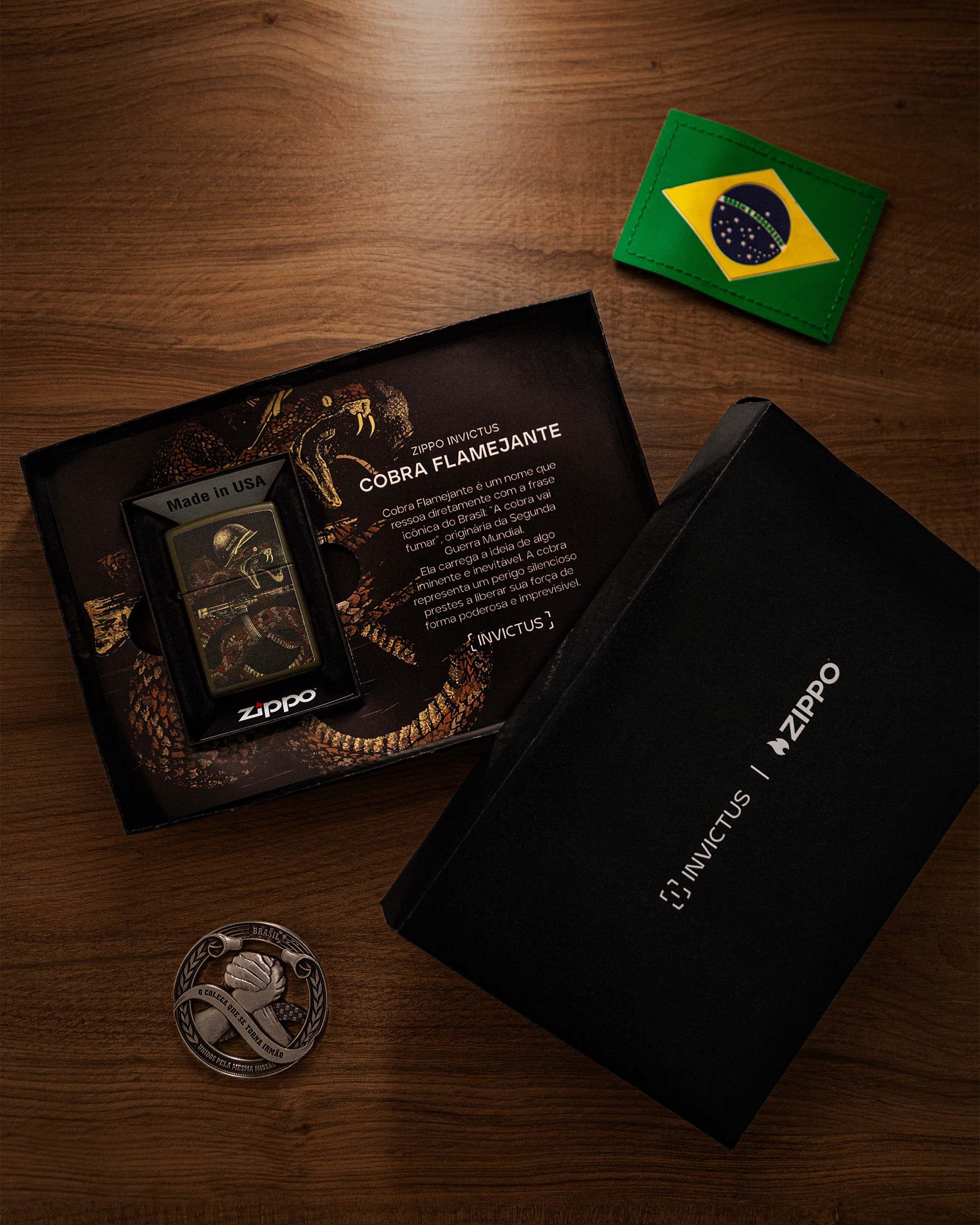 Zippo Cobra Flamejante - Edição Limitada