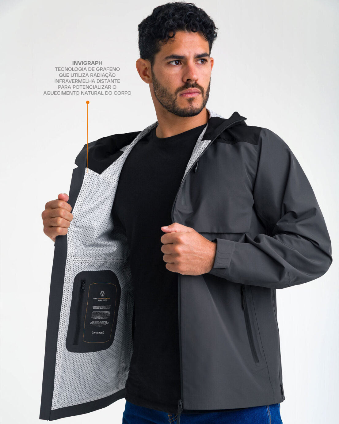 Jaqueta Overland - Chumbo e Preta