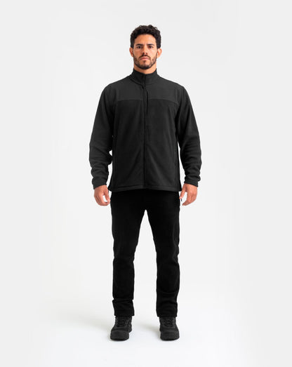 Jaqueta Fleece Snow - Preta