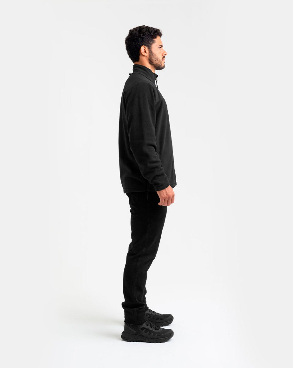 Jaqueta Fleece Snow - Preta