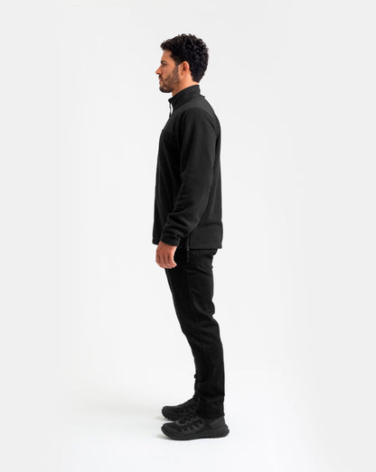 Jaqueta Fleece Snow - Preta