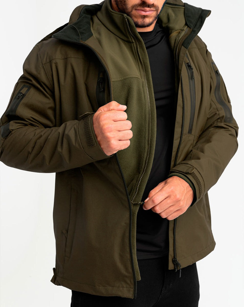 Jaqueta Fleece Snow - Verde Oliva